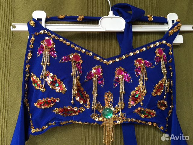 Костюмы для танца живота новые р.44 (в наличии син