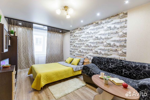 

1-к. квартира, 42 м², 2 кровати