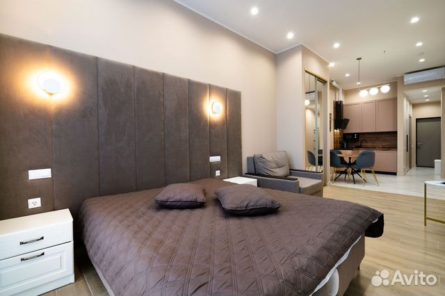 

Квартира-студия, 34 м², 2 кровати