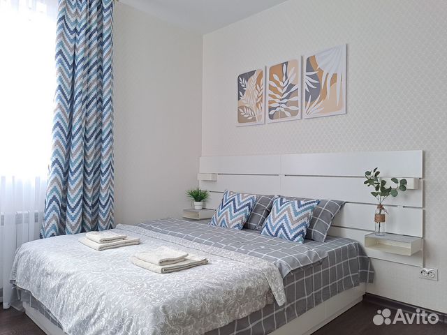 

1-к. квартира, 55 м², 3 кровати