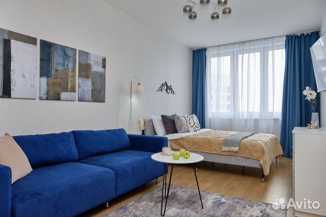 

1-к. квартира, 42 м², 2 кровати