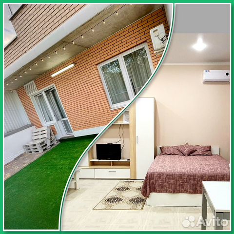 

Квартира-студия, 60 м², 2 кровати
