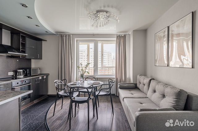 

1-к. квартира, 62 м², 3 кровати
