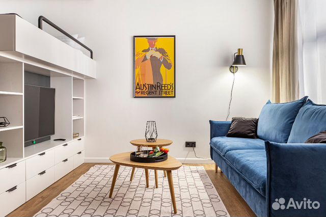 

Квартира-студия, 40 м², 2 кровати