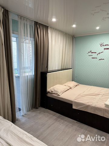 

1-к. квартира, 43 м², 2 кровати