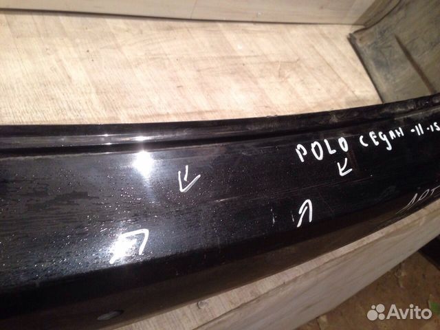 Бампер задний Volkswagen polo седан 09-15 Бампер задний Volkswagen polo седан 09-15