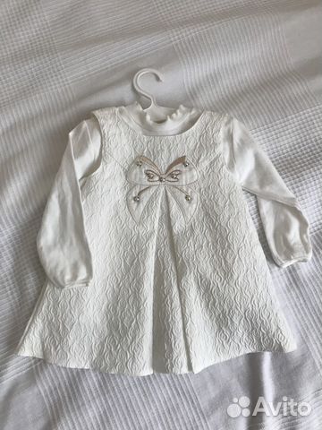 Белое платье-комплект Bestido р-р 68-80 Белое платье-комплект Bestido р-р 68-80