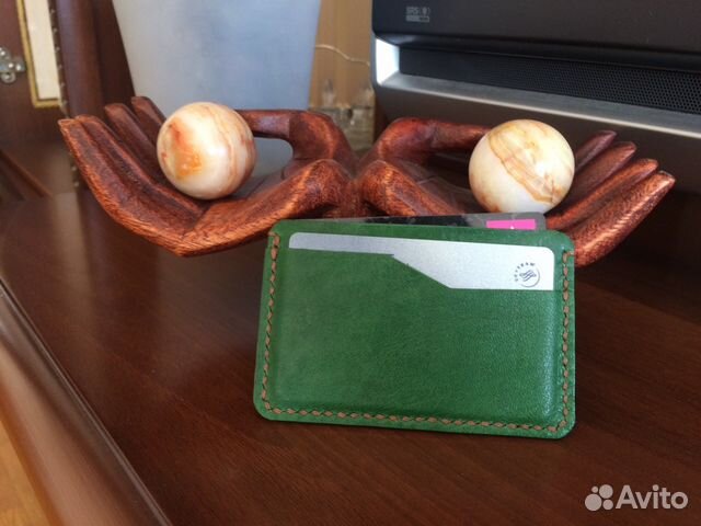 Картхолдер, визитница из натуральной кожи
