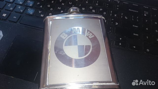 Фляжка новая из нержавеющей стали 7 oz BMW Фляжка новая из нержавеющей стали 7 oz BMW
