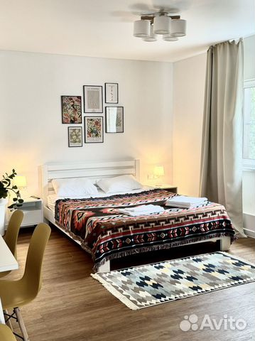 

Квартира-студия, 36 м², 2 кровати
