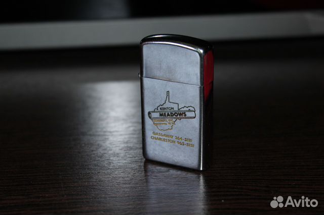 Бензиновая зажигалка zippo slim 1970г