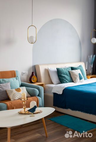 

1-к. квартира, 45 м², 2 кровати