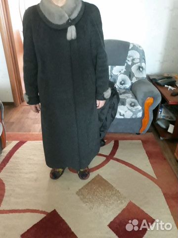 Пальто зимнее, воротник Норка