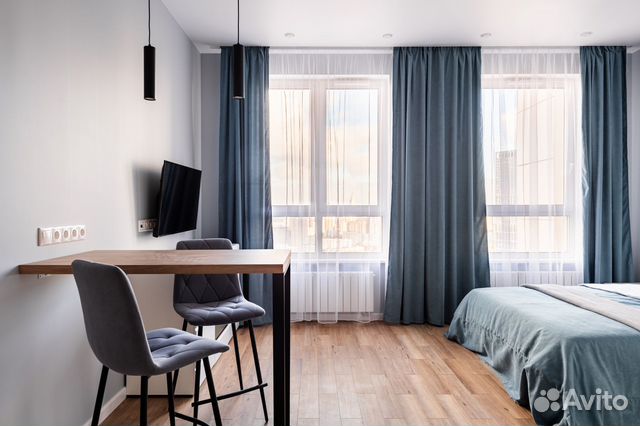

Квартира-студия, 30 м², 1 кровать