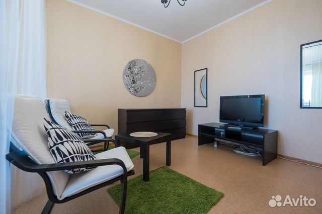 

1-к. квартира, 42 м², 2 кровати