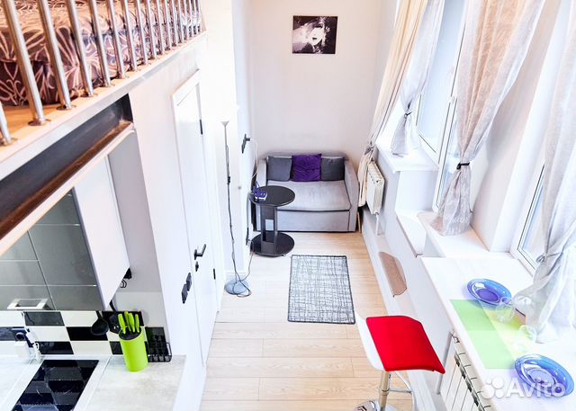 

Квартира-студия, 16 м², 2 кровати
