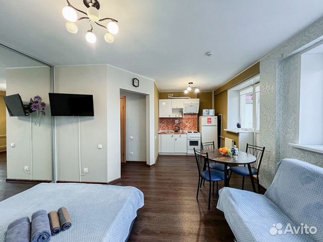 

Квартира-студия, 29 м², 2 кровати