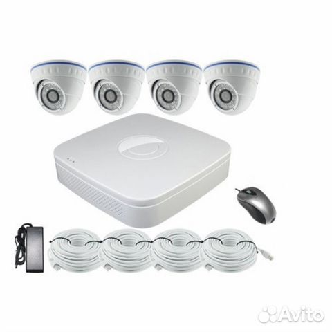 Видеонаблюдение Комплекты на 1, 4, 8, 16