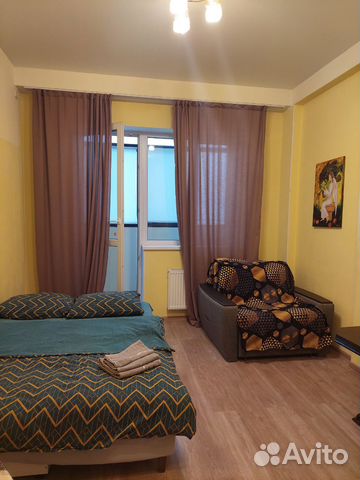 

Квартира-студия, 27 м², 2 кровати