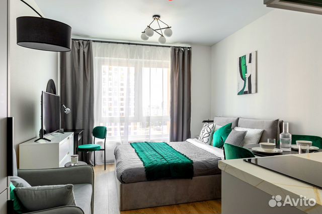 

Квартира-студия, 20 м², 2 кровати
