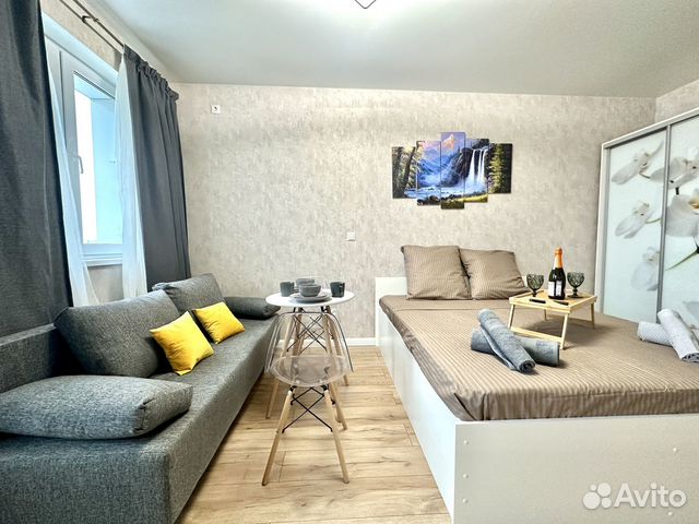 

Квартира-студия, 25 м², 2 кровати
