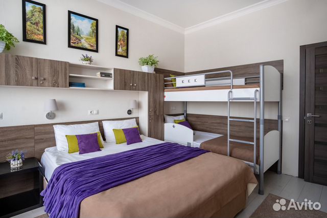 

1-к. квартира, 48 м², 3 кровати