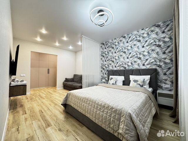 

1-к. квартира, 44 м², 2 кровати