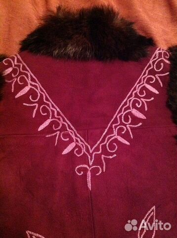 Меховая жилетка р.42