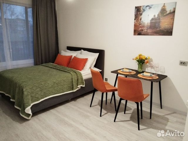 

Квартира-студия, 29 м², 2 кровати