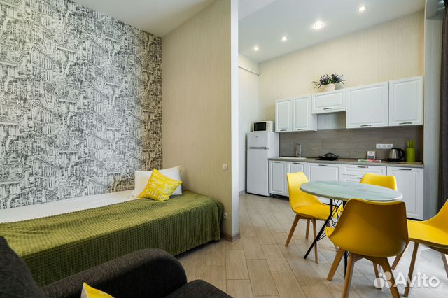 

Квартира-студия, 37 м², 2 кровати
