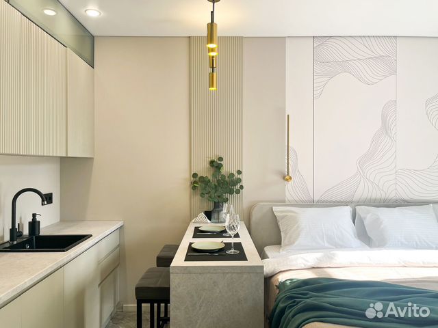 

Квартира-студия, 33 м², 1 кровать