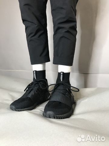 adidas tubular doom primeknit triple black