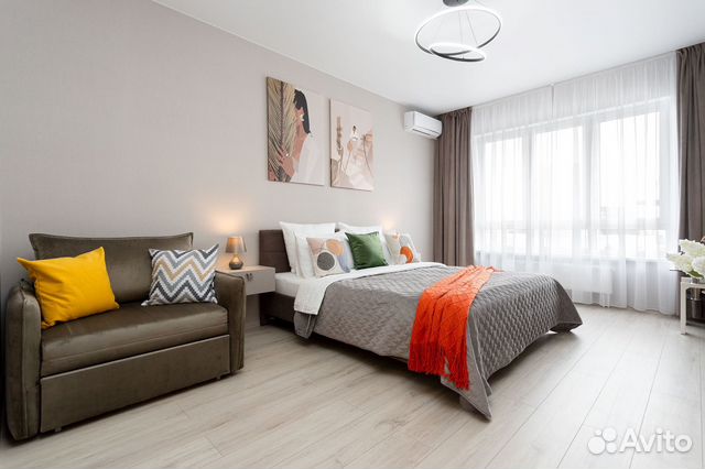 

1-к. квартира, 43 м², 2 кровати