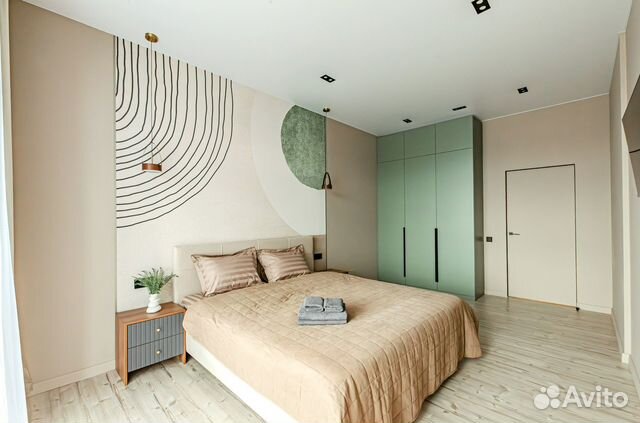 

1-к. квартира, 53 м², 2 кровати