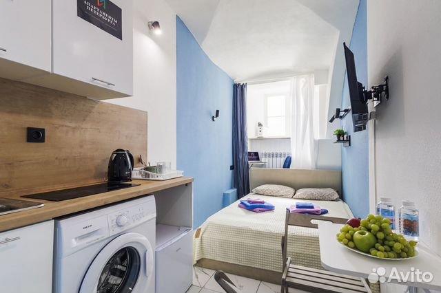 

Квартира-студия, 12,7 м², 1 кровать
