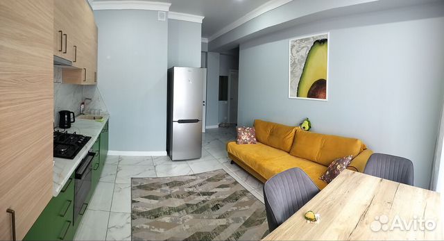 

1-к. квартира, 54 м², 2 кровати