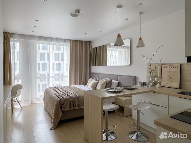 

Квартира-студия, 30 м², 1 кровать