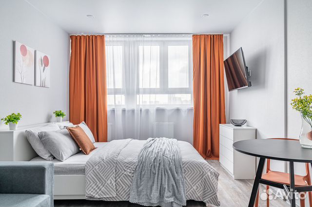 

Квартира-студия, 28 м², 2 кровати