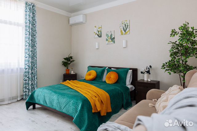 

1-к. квартира, 64,1 м², 2 кровати