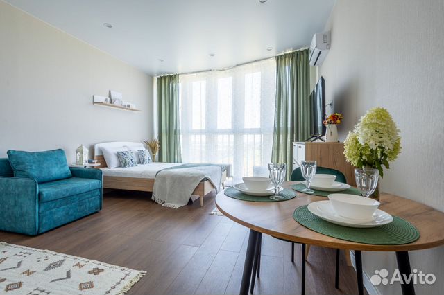 

Квартира-студия, 30 м², 2 кровати