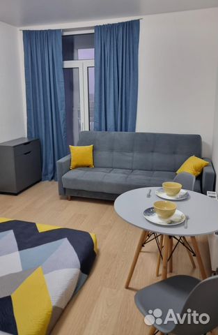

Квартира-студия, 27 м², 2 кровати