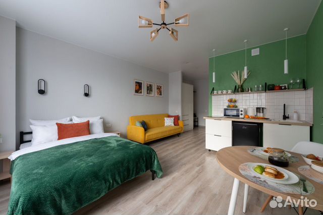 

Квартира-студия, 27,4 м², 2 кровати
