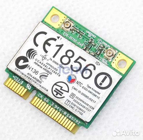WiFi адаптеры ноутбуков бу Блютуз и Mini-PCI Card