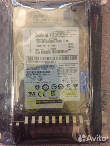Жесткий диск IBM 900Gb 10K SAS 2.5 Жесткий диск IBM 900Gb 10K SAS 2.5
