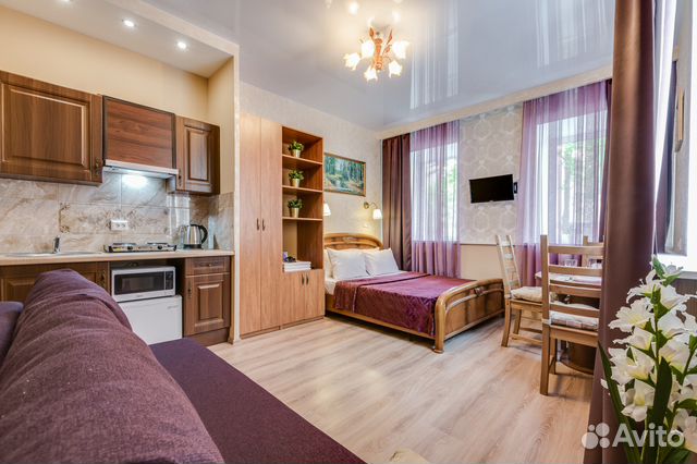 

Квартира-студия, 23 м², 2 кровати