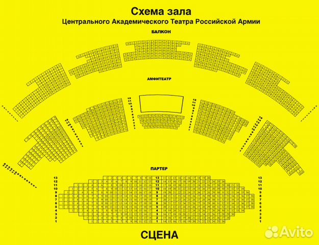 Театр российской армии схема