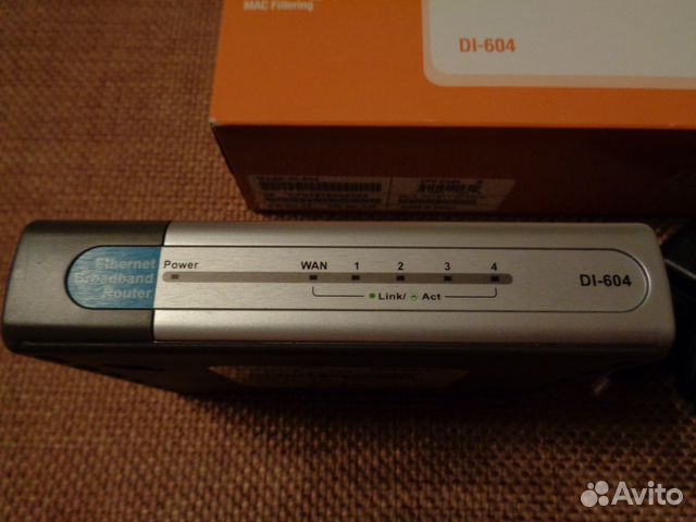 Интернет-маршрутизатор D-Link DI-604, отс Интернет-маршрутизатор D-Link DI-604, отс