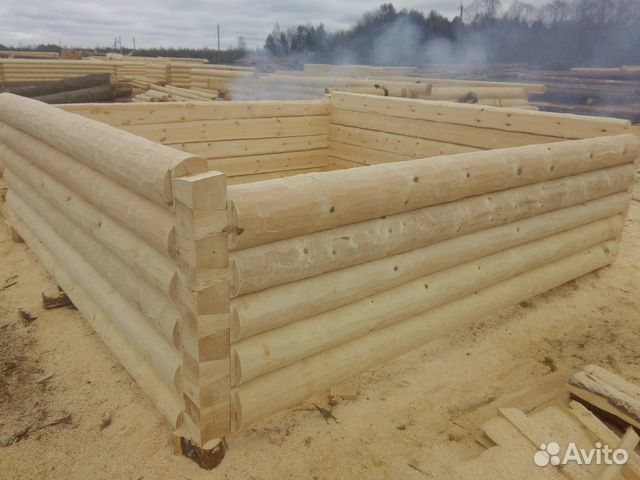 Сруб бани из бревна Сруб бани из бревна