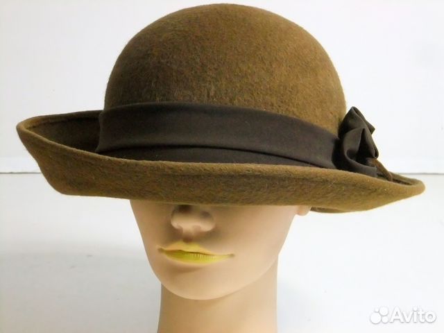 Шляпа 1970е коричневая винтаж ретро старинная Шляпа 1970е коричневая винтаж ретро старинная