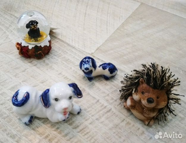 Фигурки животных керамические маленькие